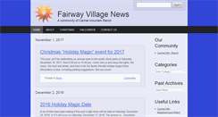 Desktop Screenshot of fairwayvillagenews.com