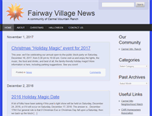 Tablet Screenshot of fairwayvillagenews.com